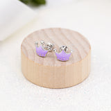 Earrings Violet Crown