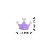 Earrings Violet Crown