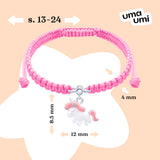 Braided bracelet Pink Unicorn
