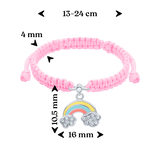 Braided bracelet Rainbow