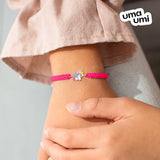 Pulsera trenzada Unicornio de color