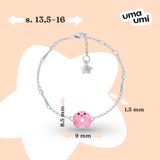 Armband an Kette YAM Rosa Donut