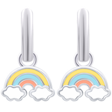 Ohrringe mit Anhängern Regenbogengelb, d 12 mm