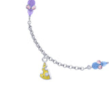 Bracelet on chain Blue Mouse with cheese - UmaUmi