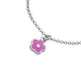 Bracelet on chain Pink Flower - UmaUmi