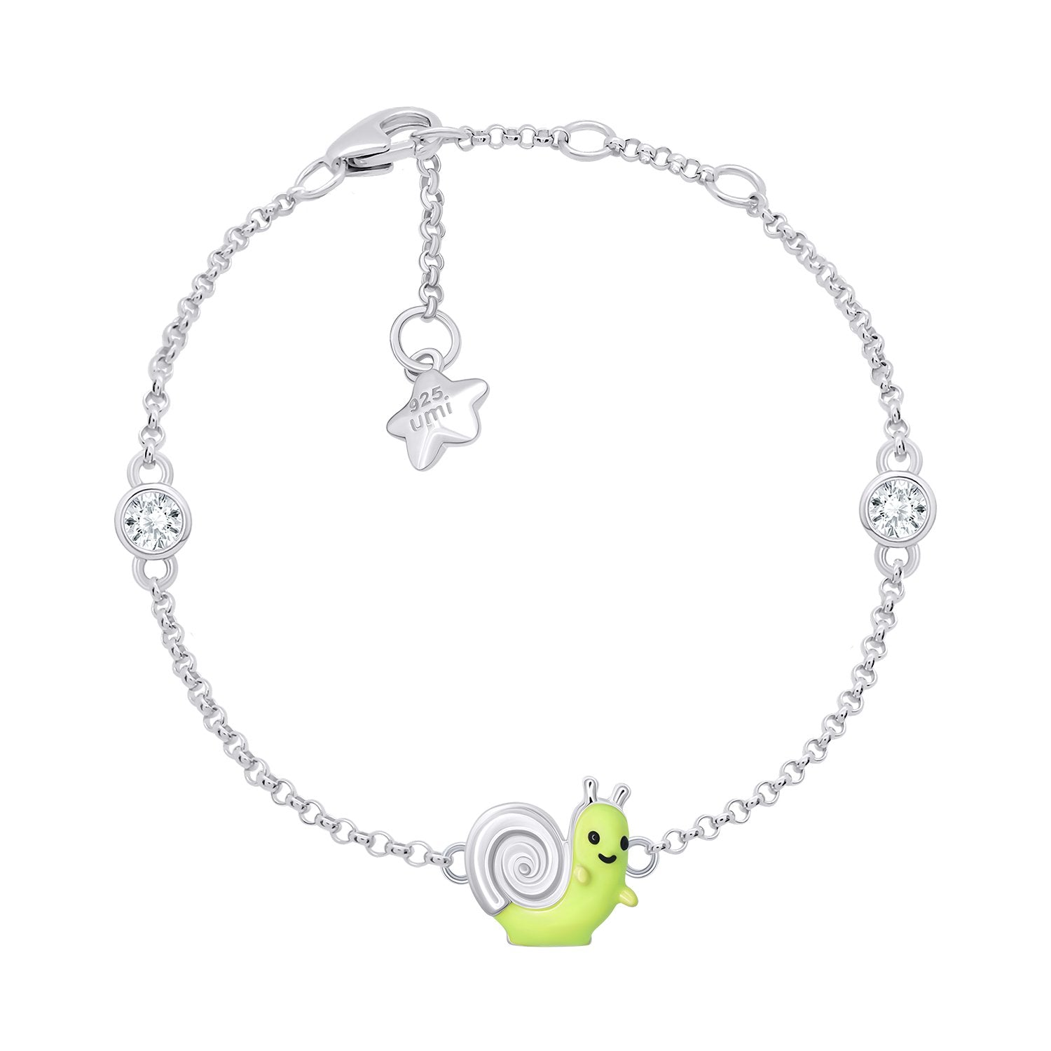 Bracelet on chain WOP the snail - UmaUmi