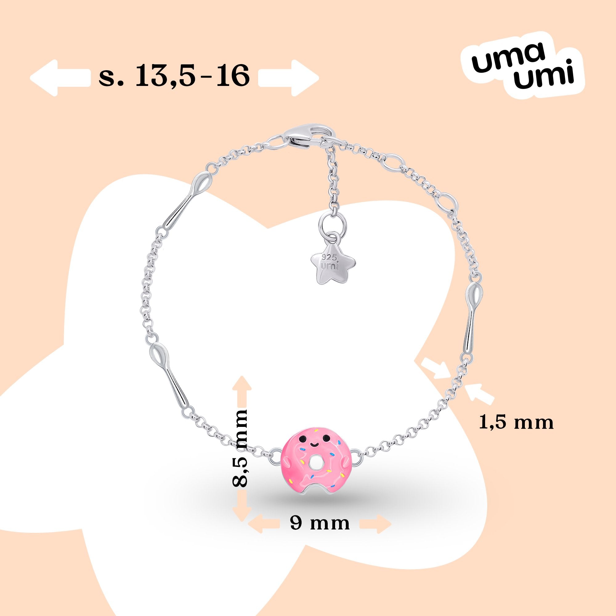 Bracelet on chain YAM the donut - UmaUmi