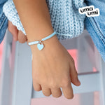 Braided bracelet Blue Heart - UmaUmi