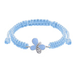 Braided bracelet Blue Shiny Butterfly - UmaUmi