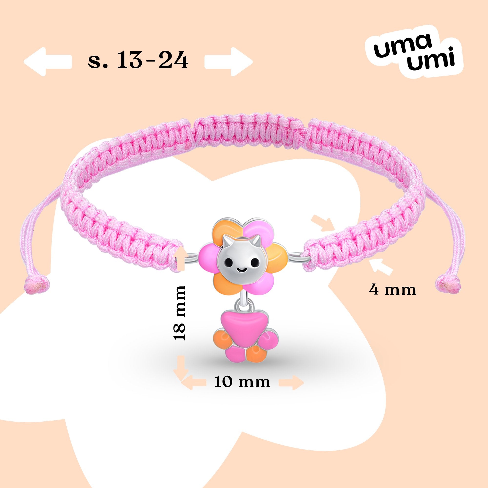 Braided bracelet BUN the flowerlion - UmaUmi