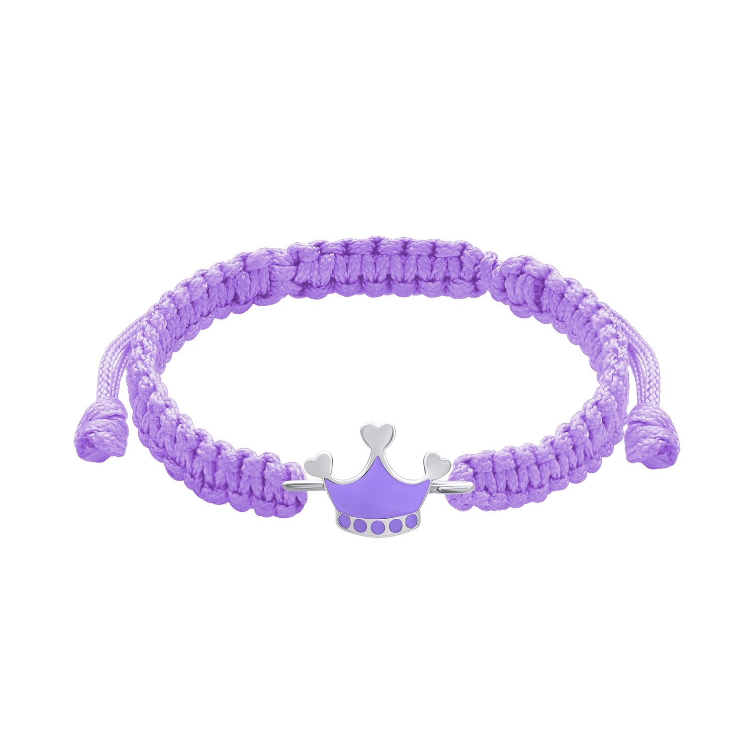 Braided bracelet Crown violet - UmaUmi