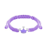 Braided bracelet Crown violet - UmaUmi