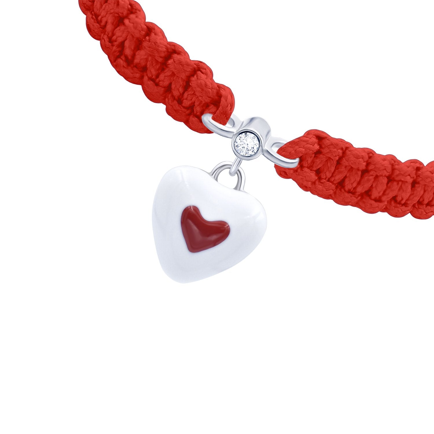 Braided bracelet Heart in Heart - UmaUmi