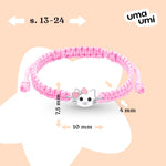 Braided bracelet Kitty - cat - UmaUmi