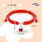 Braided bracelet Ladybug - UmaUmi