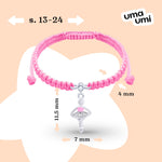 Braided bracelet Pink Ballerina - UmaUmi