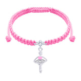 Braided bracelet Pink Ballerina - UmaUmi