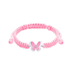 Braided bracelet Pink Butterflies - UmaUmi