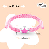 Braided bracelet Pink Crown - UmaUmi