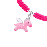 Braided bracelet Pink Pegasus - UmaUmi