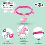 Braided bracelet Pink Pegasus - UmaUmi