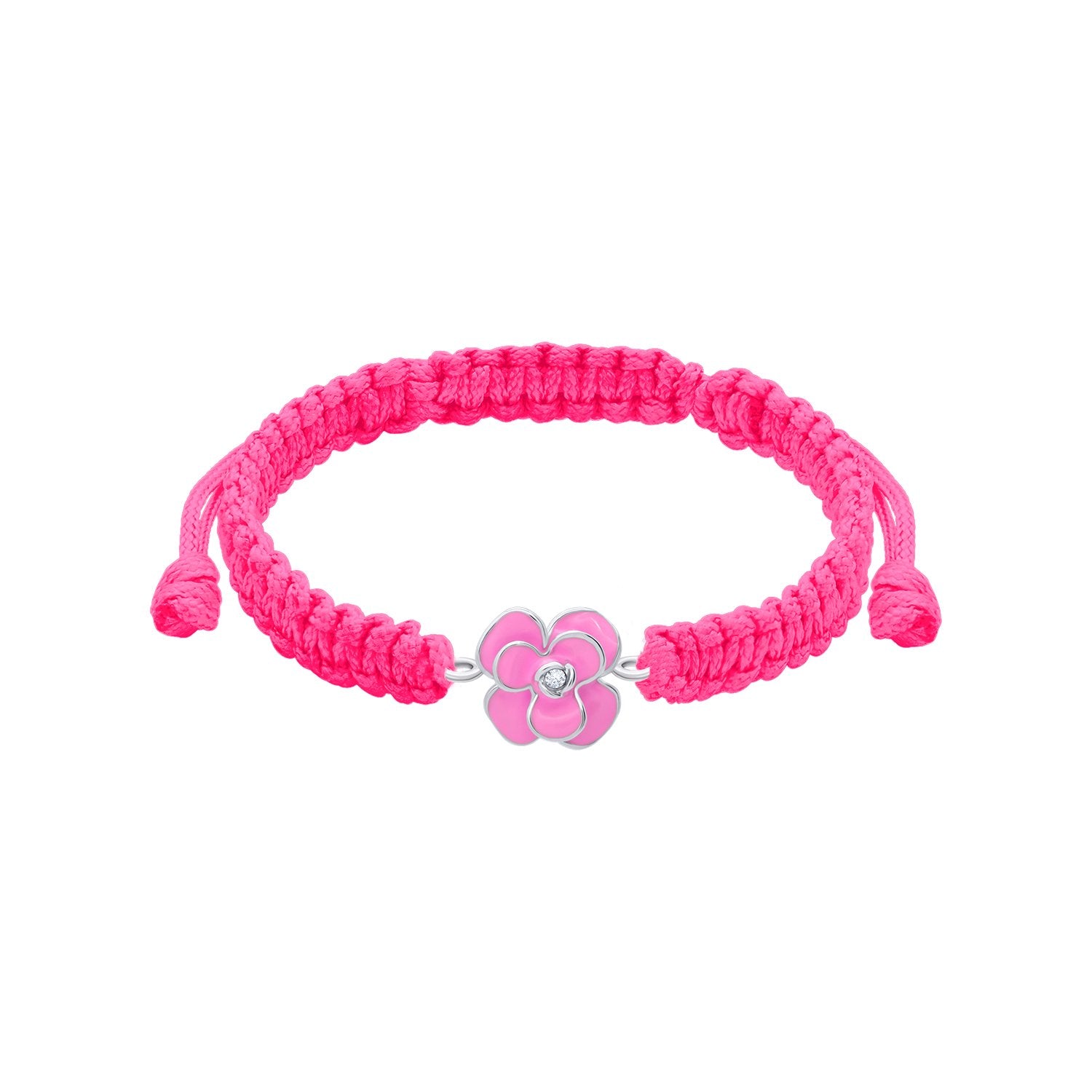 Braided bracelet Pink Peony - UmaUmi