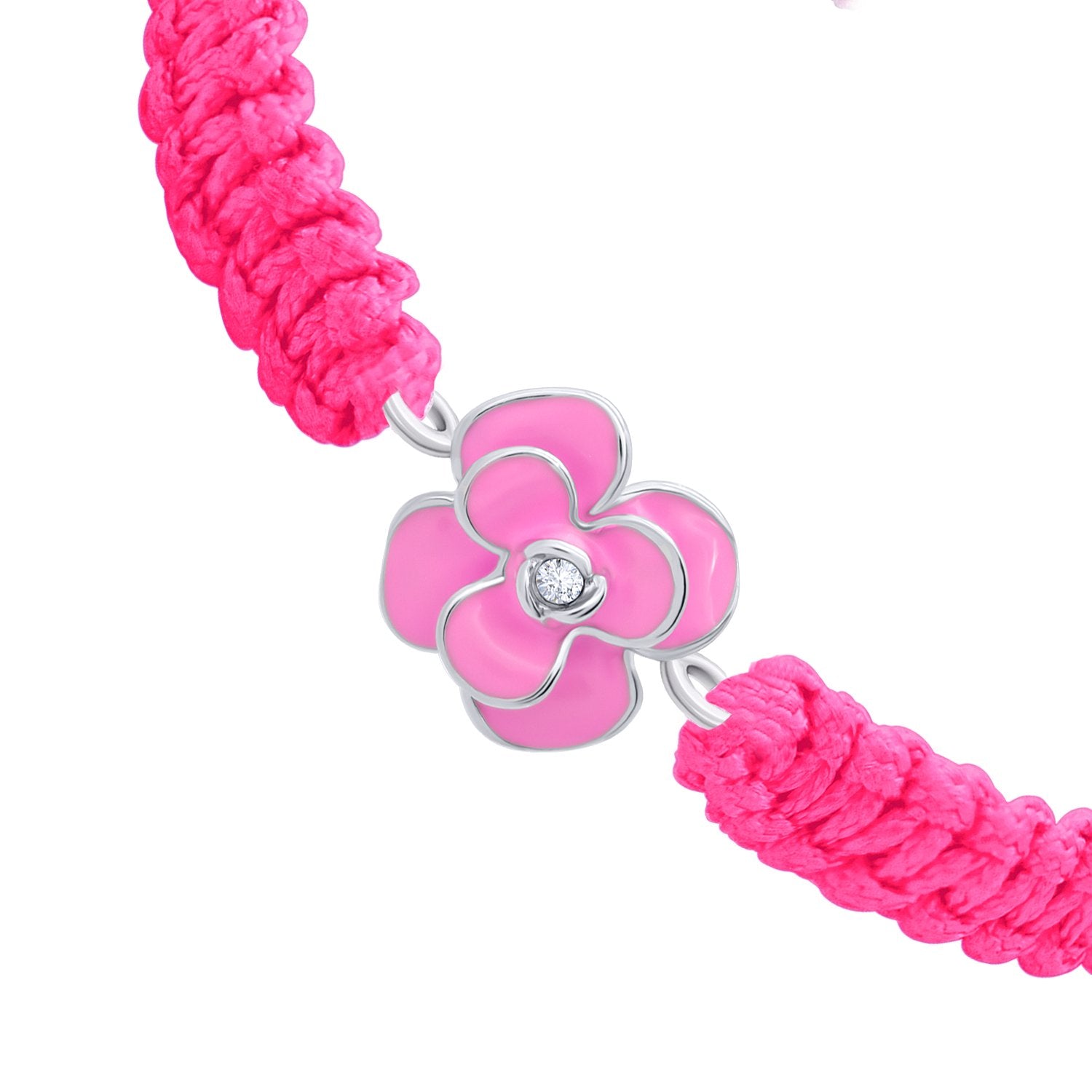 Braided bracelet Pink Peony - UmaUmi