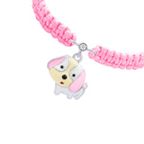 Braided bracelet Pink Puppy - UmaUmi