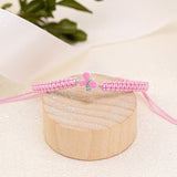 Braided bracelet Pink Shiny Butterfly - UmaUmi