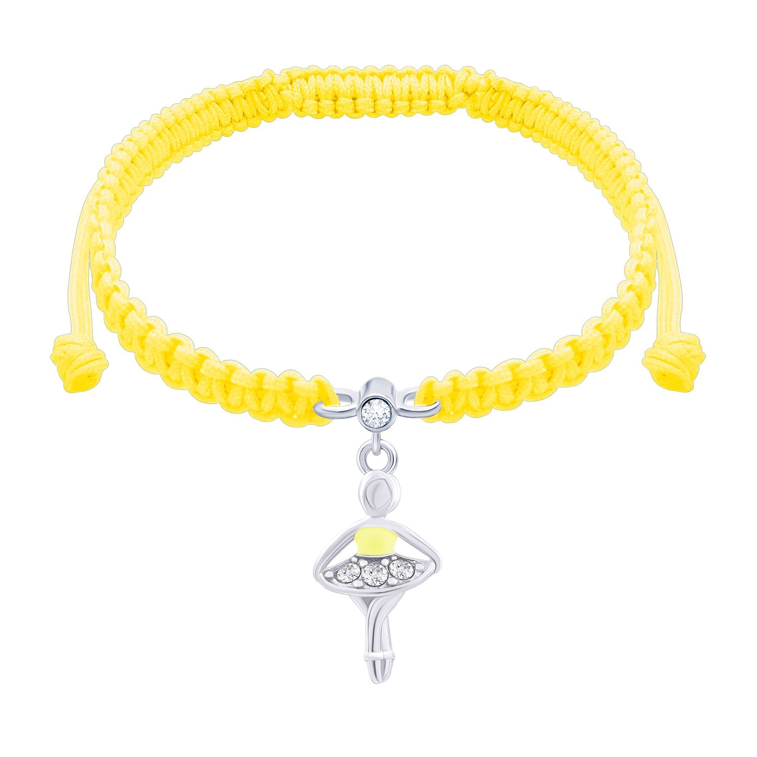 Braided bracelet Yellow Ballerina - UmaUmi