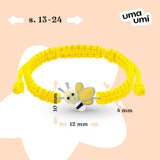 Braided bracelet Yellow Marry Bee - UmaUmi