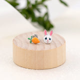 Earrings Bunny with Carrot - UmaUmi