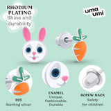 Earrings Bunny with Carrot - UmaUmi