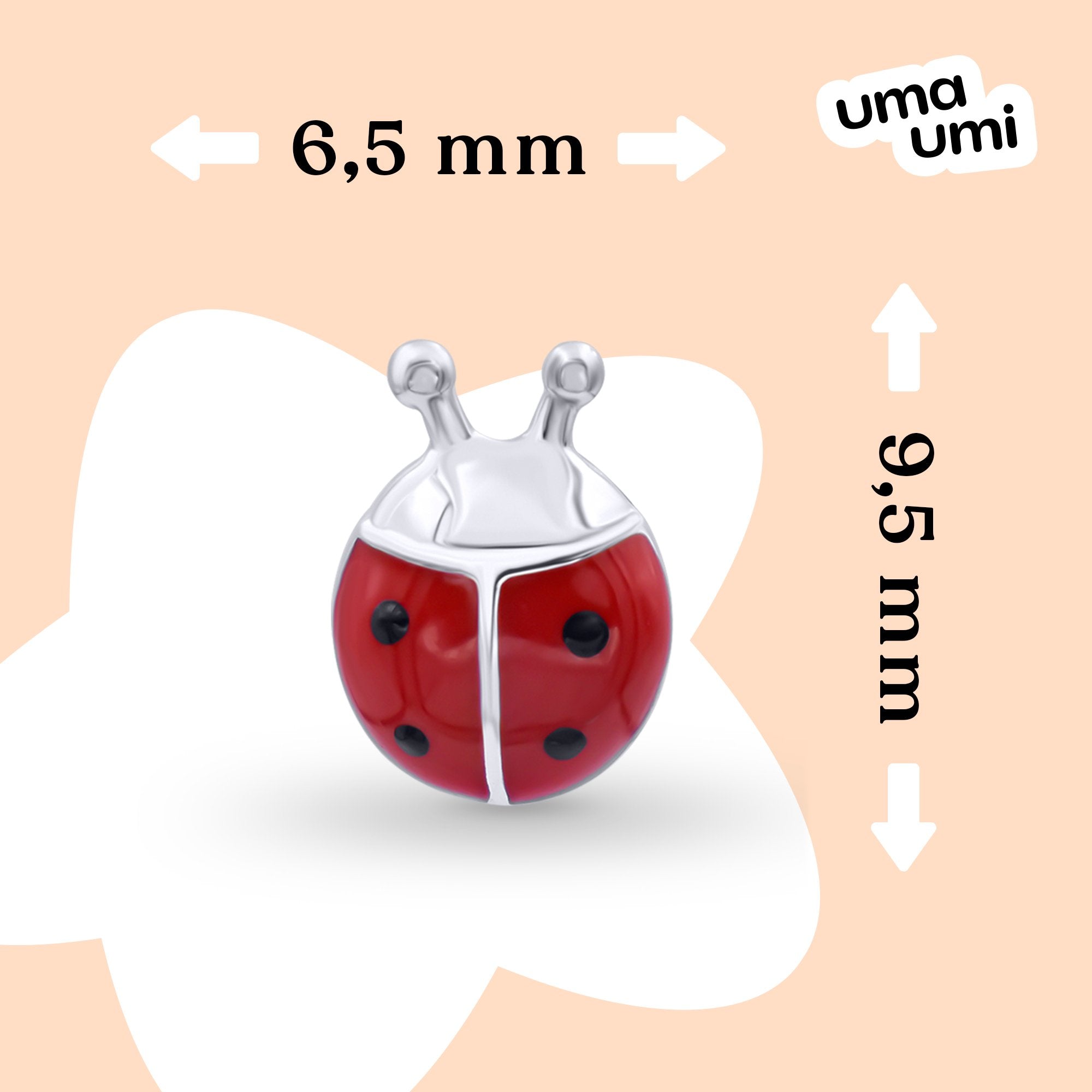 Earrings Ladybug - UmaUmi