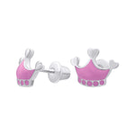 Earrings Pink Crown - UmaUmi