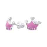 Earrings Pink Crown - UmaUmi