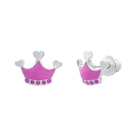 Earrings Pink Crown - UmaUmi