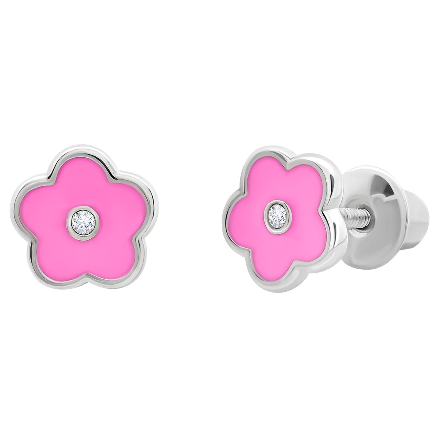 Earrings Pink Flower - UmaUmi