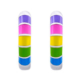 Earrings Rainbow Huggie, d 12 mm - UmaUmi