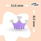 Earrings Violet Crown - UmaUmi