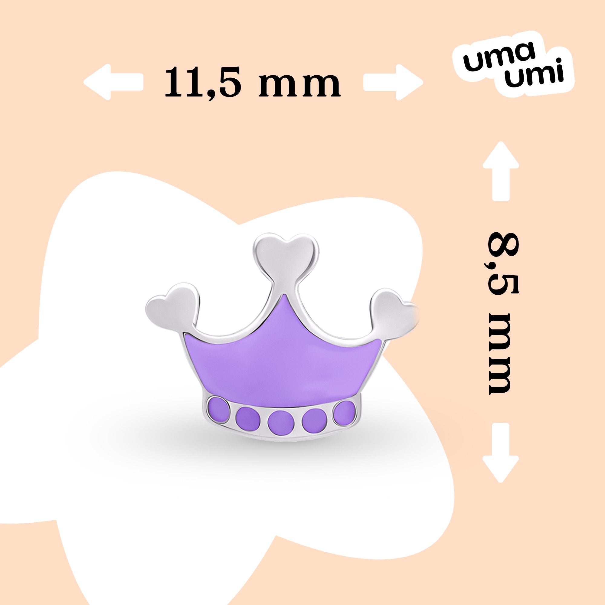 Earrings Violet Crown - UmaUmi