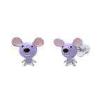 Earrings Violet Mousie - UmaUmi