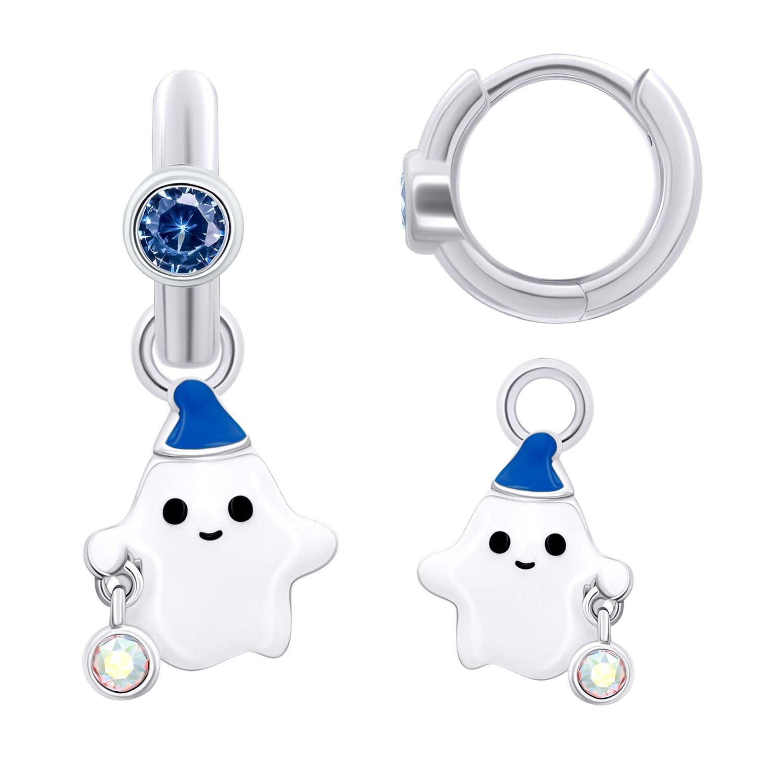 Earrings with pendants BOO the ghost - UmaUmi