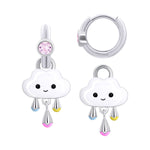 Earrings with pendants LAA the cloud - UmaUmi