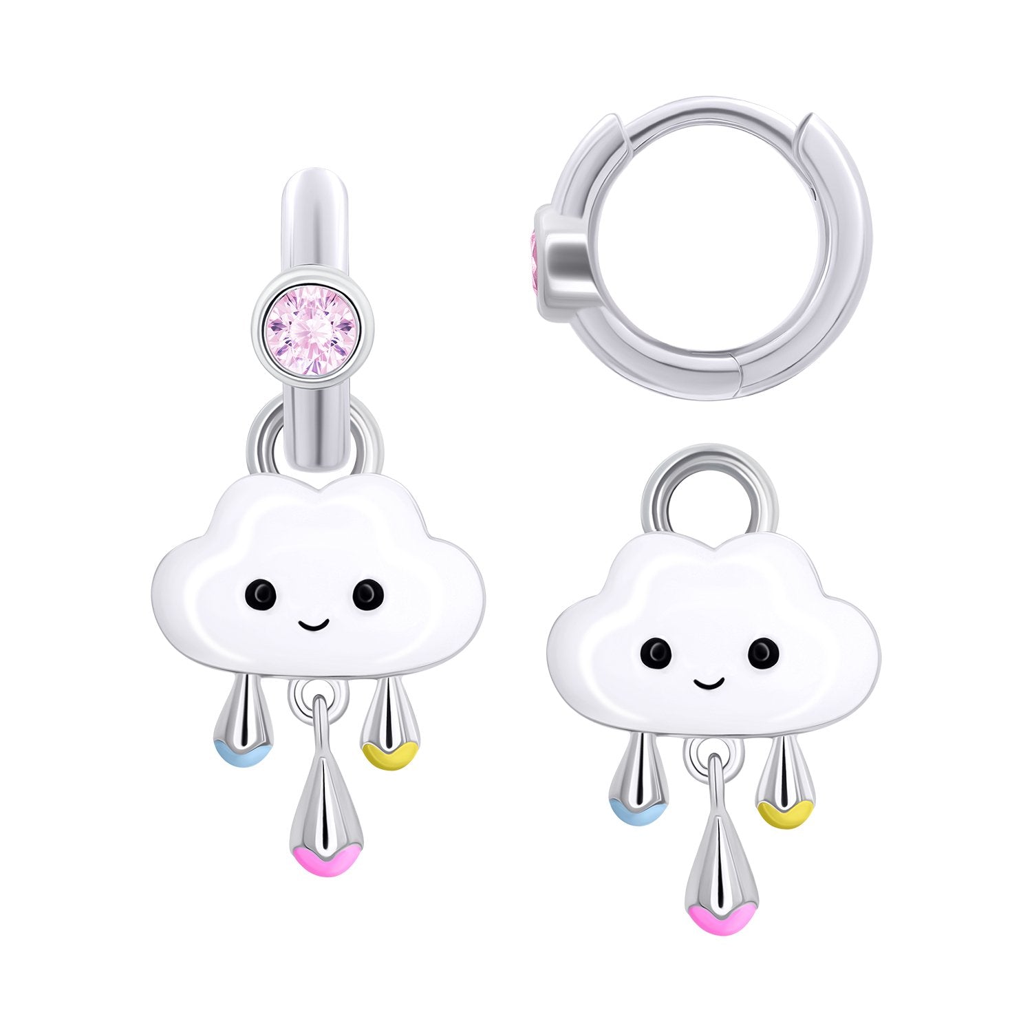 Earrings with pendants LAA the cloud - UmaUmi