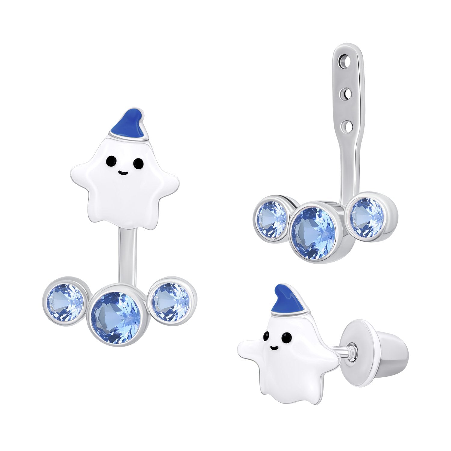 Jacket earrings BOO the ghost - UmaUmi