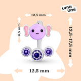 Jacket earrings LIL the earleg - UmaUmi