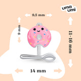 Jacket earrings YAM the donut - UmaUmi