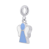 Pendant Angel with blue and white enamel - UmaUmi