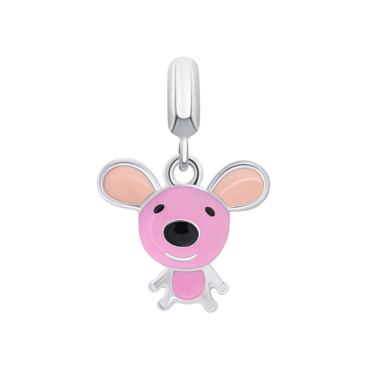 Pendant Mousie with pink enamel - UmaUmi